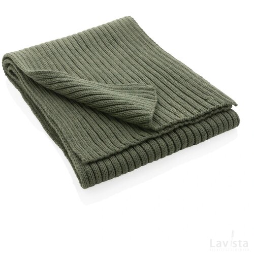 Impact AWARE™ Polylana® dubbel gebreide sjaal 180x25cm groen