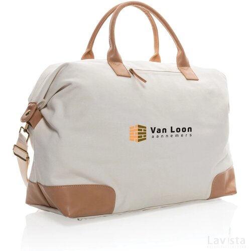 Impact AWARE™ 16 oz. rcanvas large weekendtas gebroken wit