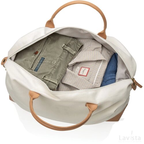 Impact AWARE™ 16 oz. rcanvas large weekendtas gebroken wit