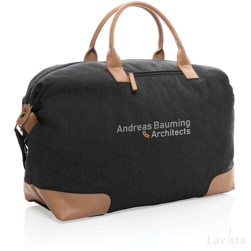 Impact AWARE™ 16 oz. rcanvas large weekendtas zwart