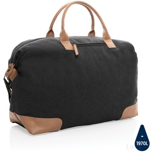 Impact AWARE™ 16 oz. rcanvas large weekendtas zwart