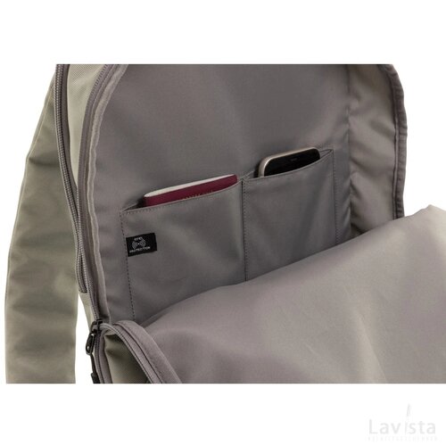Impact AWARE™ 1200D 15.6'' modern laptoprugzak groen, grijs
