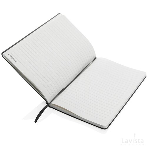 Impact hardcover steenpapier notitieboek A5 zwart