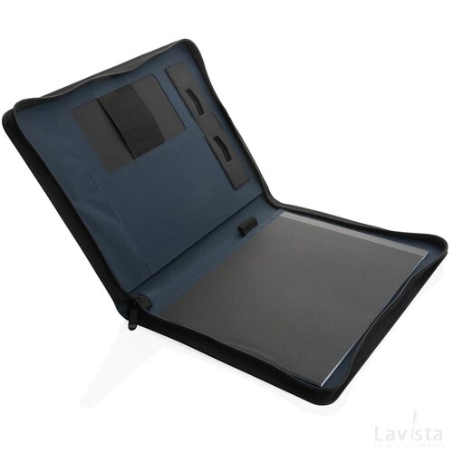 Impact Aware™ deluxe 300D tech portfolio met rits donkerblauw