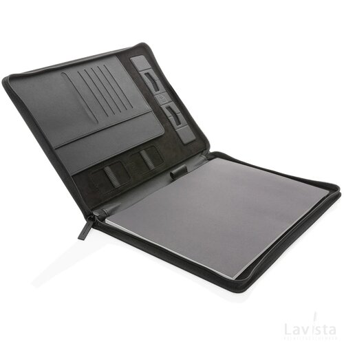 Swiss Peak Heritage RCS rPU A4 portfolio met rits zwart