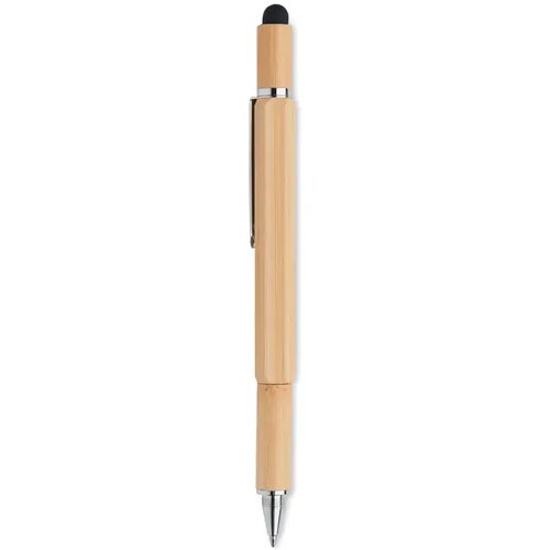 Multifunctionele pen met waterpas Bruin