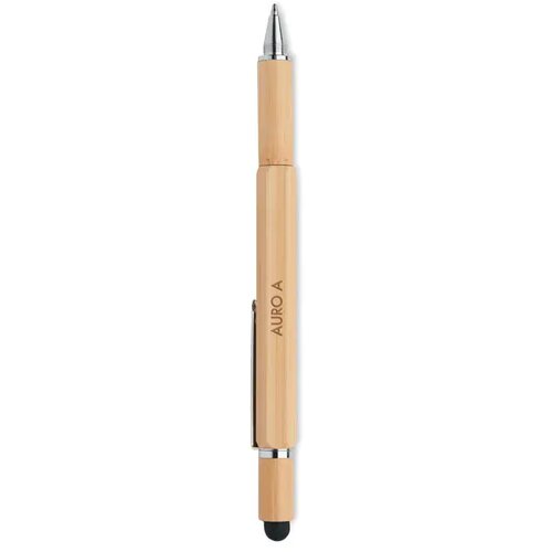 Multifunctionele pen met waterpas Bruin