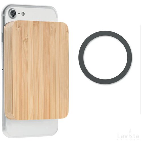 Magnetische draadloze lader 10w Yago hout