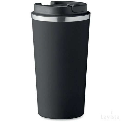 Dubbelwandige beker 510 ml Brace + zwart