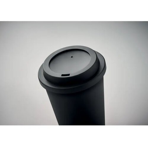 Dubbelwandige PP beker Zwart 300 ml