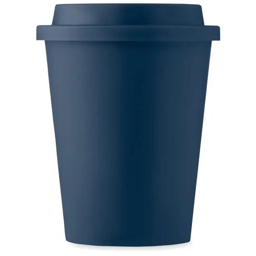 Dubbelwandige PP beker Kobaltblauw 300 ml