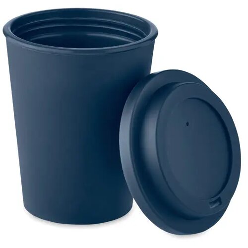 Dubbelwandige PP beker Kobaltblauw 300 ml