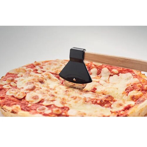 Pizzasnijder bamboe handvat Zaza zwart