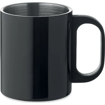 Dubbelwandige mok 300 ml Taniss zwart