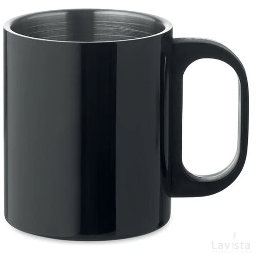 Dubbelwandige mok 300 ml Taniss zwart