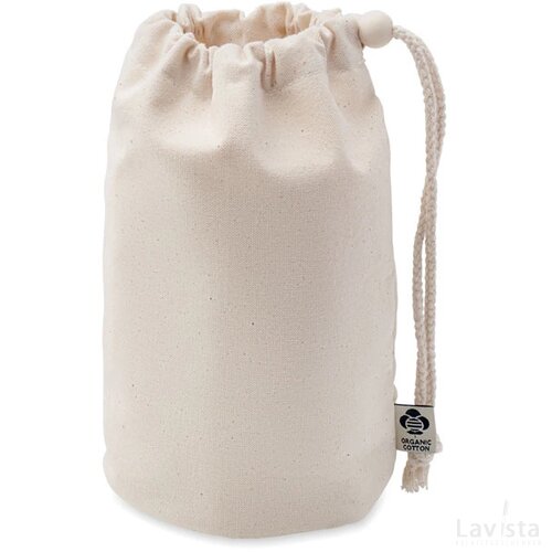 Kleine opbergtas van biokatoen Diste small beige