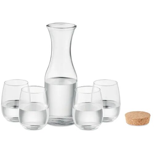 Drankenset gerecycled glas Piccadilly transparant