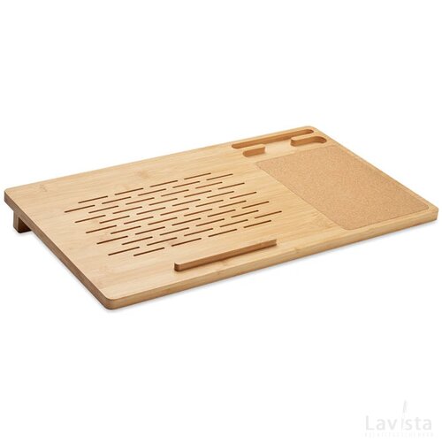 Laptop- en smartphonehouder Teclat hout