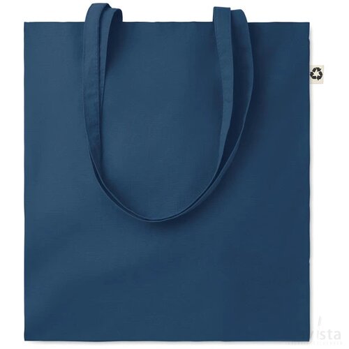 Boodschappentas recycled katoen Zoco colour blauw
