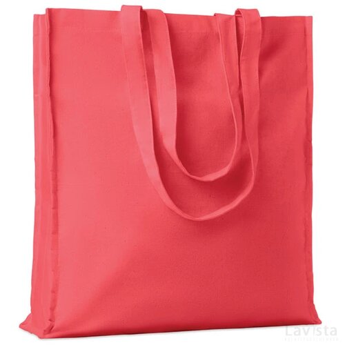 Katoenen boodschappentas Portobello rood