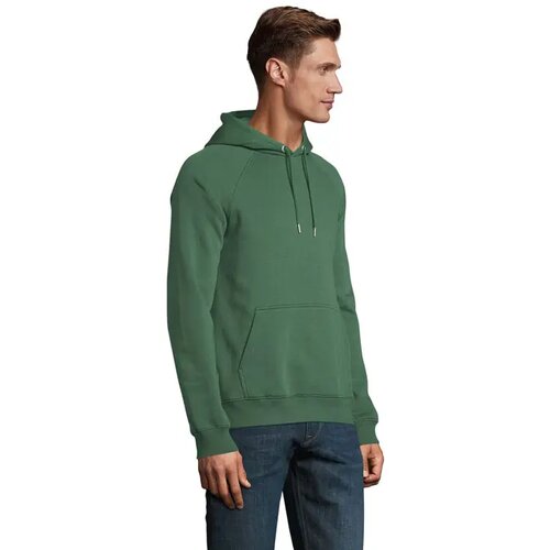 Stellar hood sweater 280g Stellar flesgroen