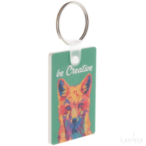 Foamy D Sleutelhanger Wit