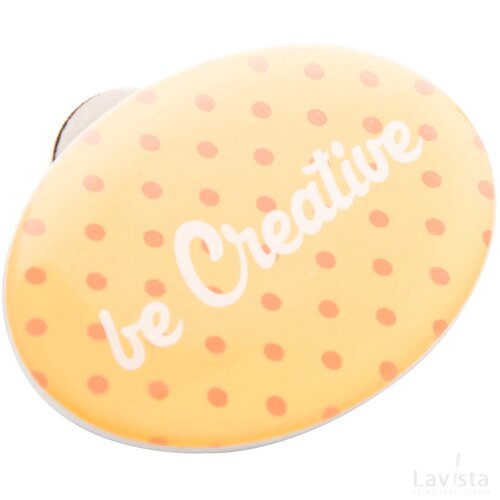 Domebadge Magnetische Badge Wit