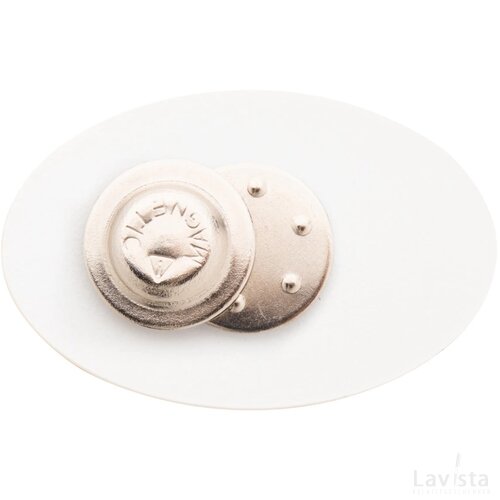 Domebadge Magnetische Badge Wit