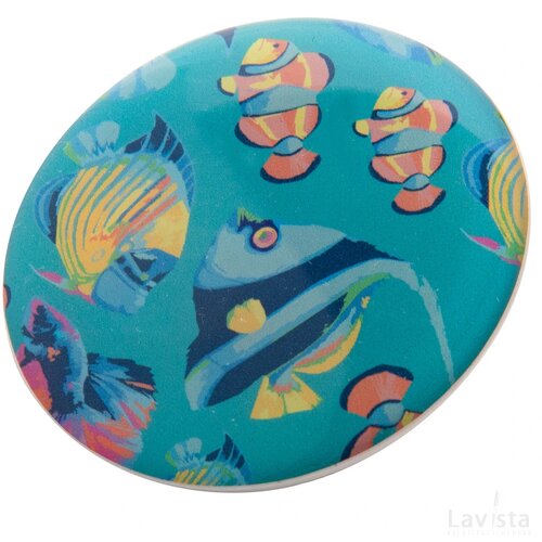 Domebadge Magnetische Badge Wit