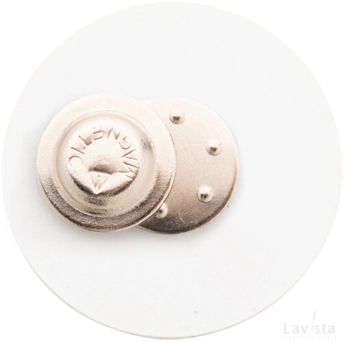 Domebadge Magnetische Badge Wit