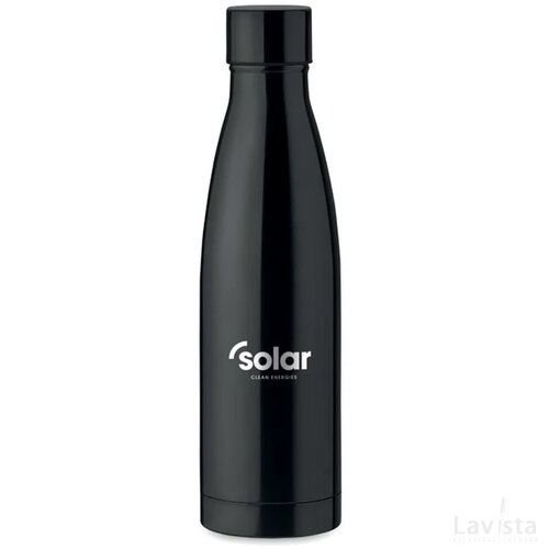 Koper geïsoleerde thermosfles (500 ml) Zwart
