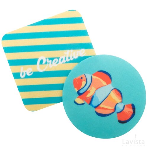 Creafelt Drink Rpet Vilten Onderzetter, Cirkel Wit