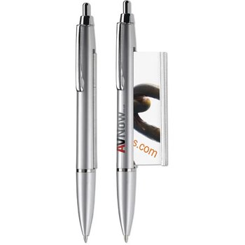 Balpen banner metallic zilver Balpen banner metallic zilver