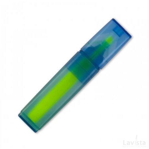 Markeerstift R-PET blauw / geel