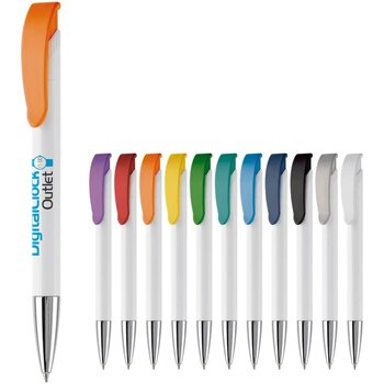 Balpen Apollo hardcolour wit / geel Balpen Apollo hardcolour wit / geel