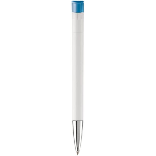 Balpen Apollo hardcolour wit / blauw