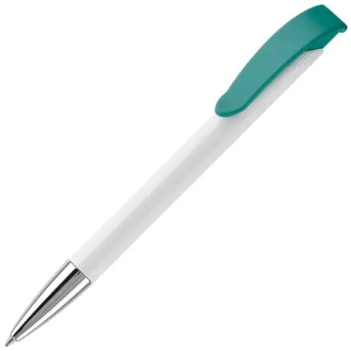 Balpen Apollo hardcolour wit / turquoise