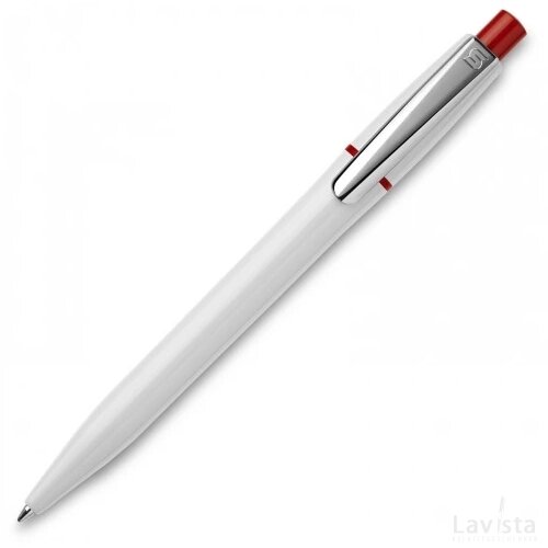Balpen Semyr hardcolour wit / rood