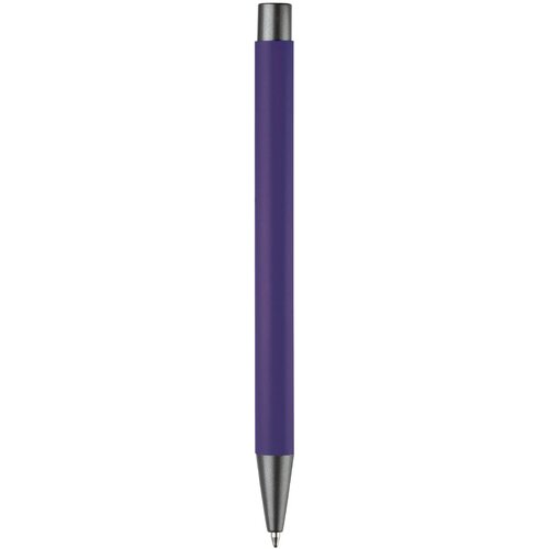 Balpen metaal New York rubberised paars