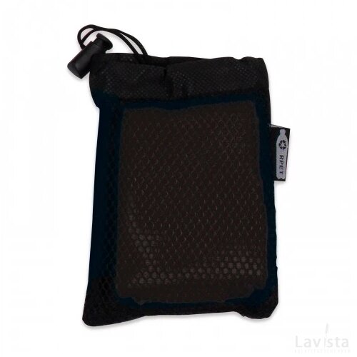 R-PET cooling towel 30x80cm zwart / zwart