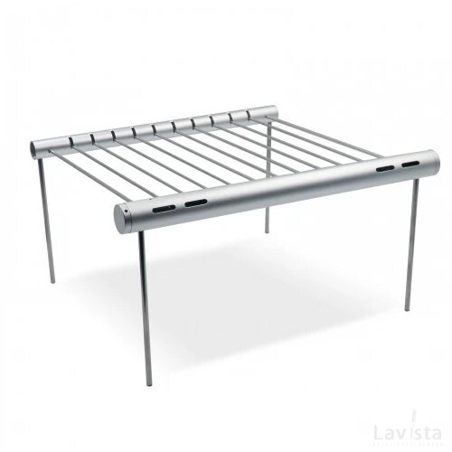 Draagbare barbecue zilver