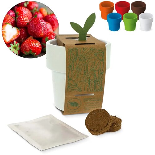 Hot-but-cool beker met aardbeien zaadjes