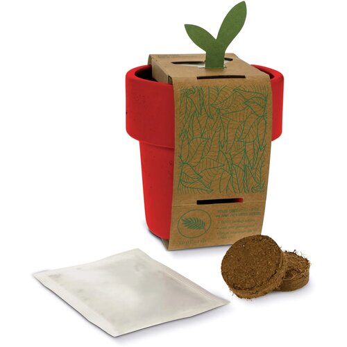 Hot-but-cool beker met aardbeien zaadjes Rood