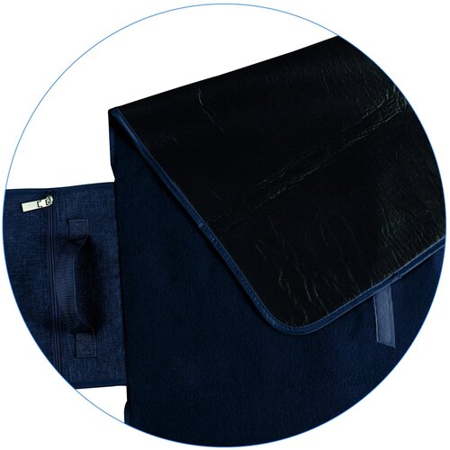 Picknickkleed met vakje Blauw