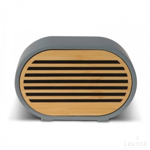 Speaker en draadloze oplader kalksteen 5W grijs