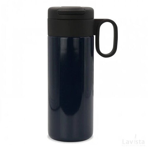 Thermofles Flow met handvat 400ml donker blauw