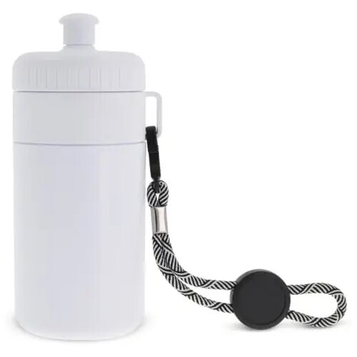 Bidon met rand 500ml wit / wit