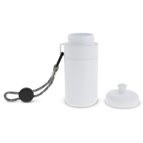 Bidon met rand 500ml wit / wit