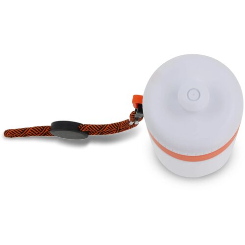 Bidon met rand 500ml wit / oranje