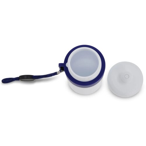 Bidon met rand 500ml wit / donker blauw
